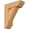 Ekena Millwork Traditional Slat Smooth Bracket w/ Offset Brace, Western Red Cedar, 7 1/2"W x 22"D x 26"H BKT0806X22X26TRA06SWR - alternate 1